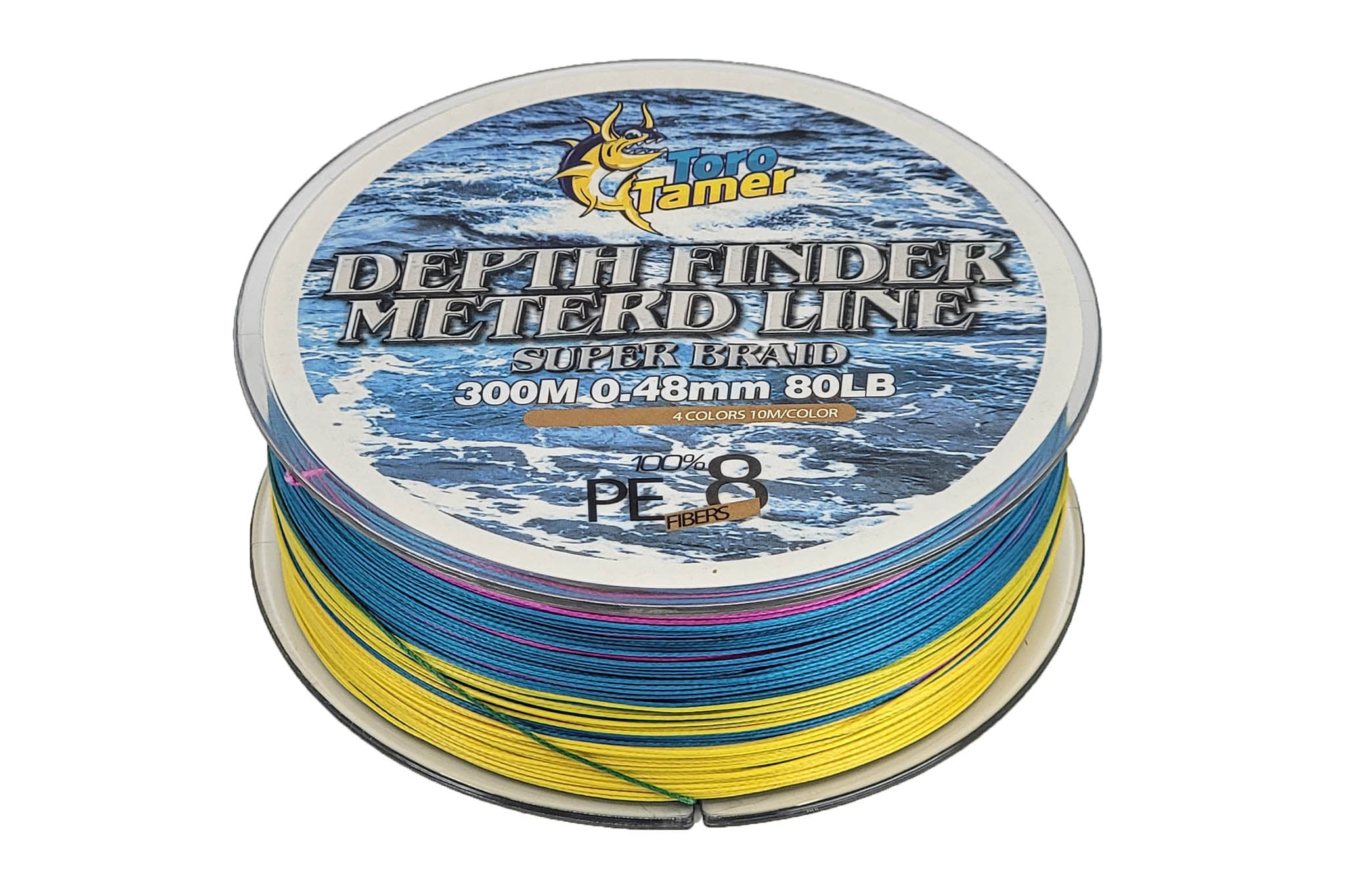 Toro Tamer 8 Strand Solid Braid Fishing Line - 300M/984ft Premium Saltwater & Freshwater Rope - Heavy Duty Marine, Dock, and Boat Use for Anglers