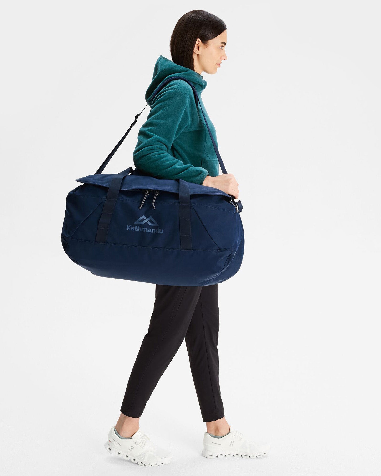 70L Indus Base Duffel Bag - Waterproof Travel Duffel for Gym, Camping & Outdoor Adventures - Pure Navy Blue