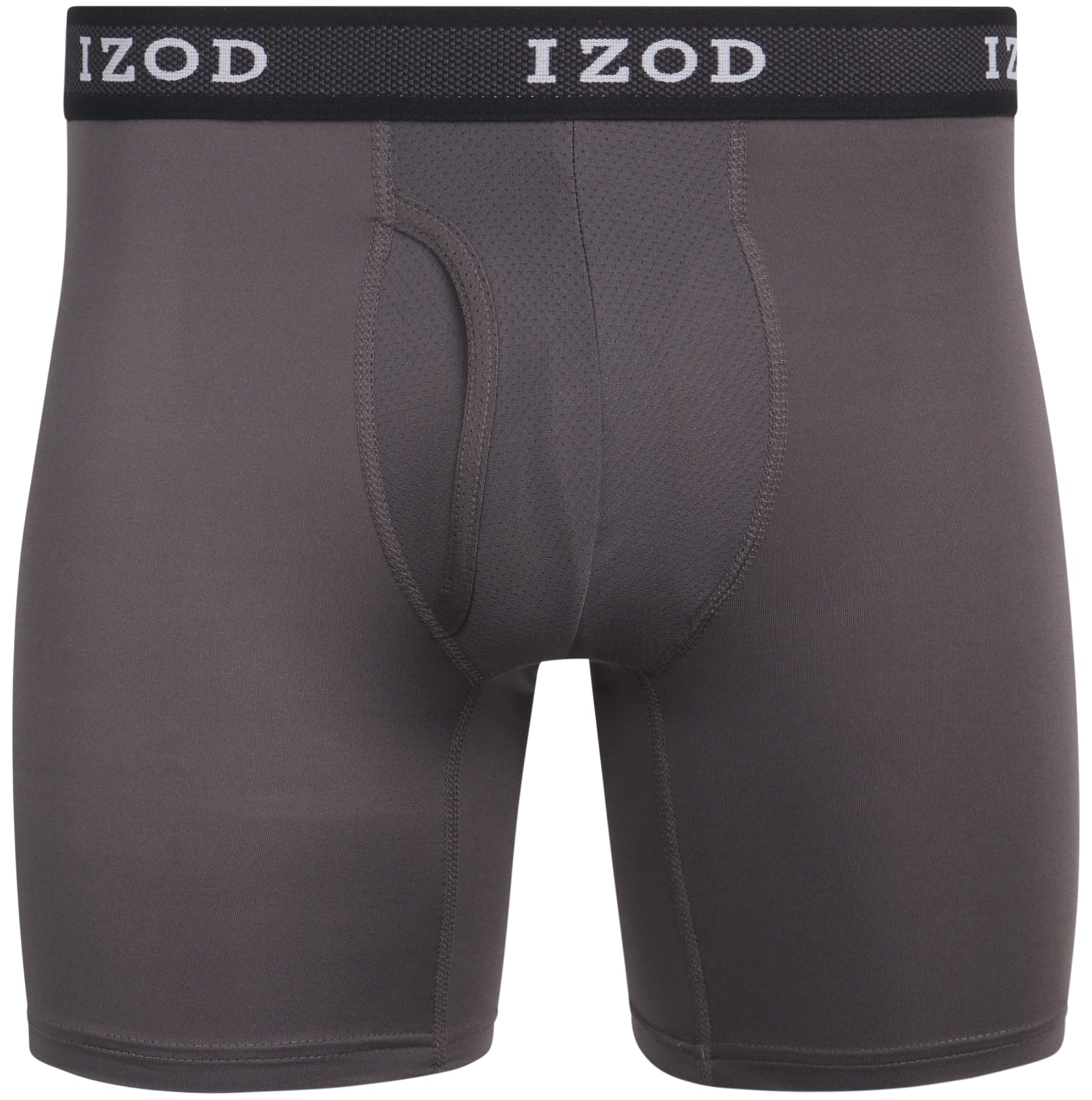 IZOD Men's Performance Boxer Briefs 5-Pack - Breathable Mesh Pouch Underwear for Active Lifestyle | Gym, Workout & Everyday Comfort