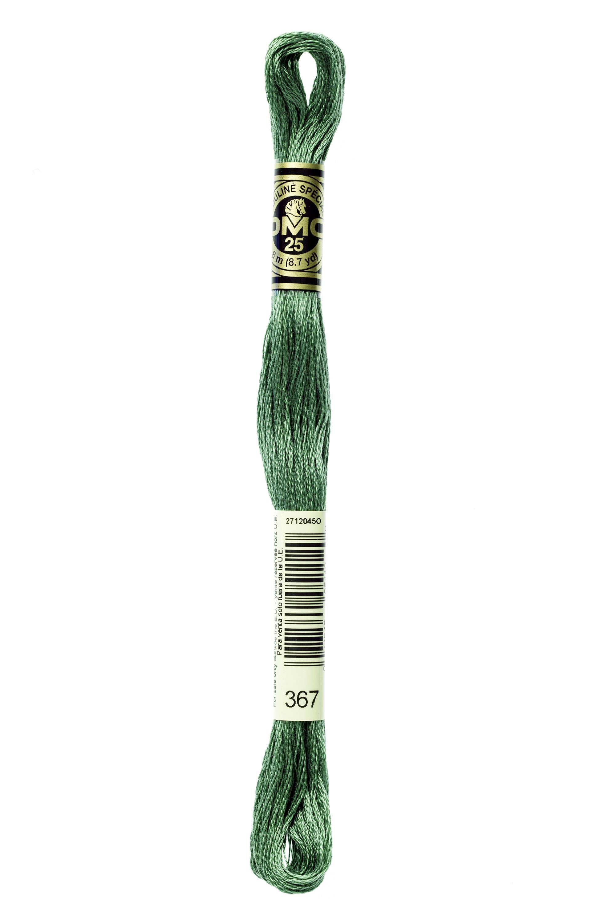 DMC 367 Cotton Embroidery Floss - 6-Strand Premium Thread for Cross Stitch, Needlework & Hand Embroidery - Perfect for DIY Crafts, Scrapbooking & Home Decor Projects