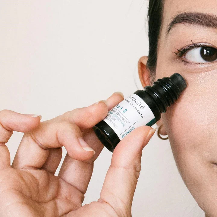 Ba+S Serum Concentrate for Eye Contour - Baobab & Sarsaparilla Infused Anti-Aging Treatment - Reduce Dark Circles & Wrinkles - Perfect for Nighttime Skincare Routine