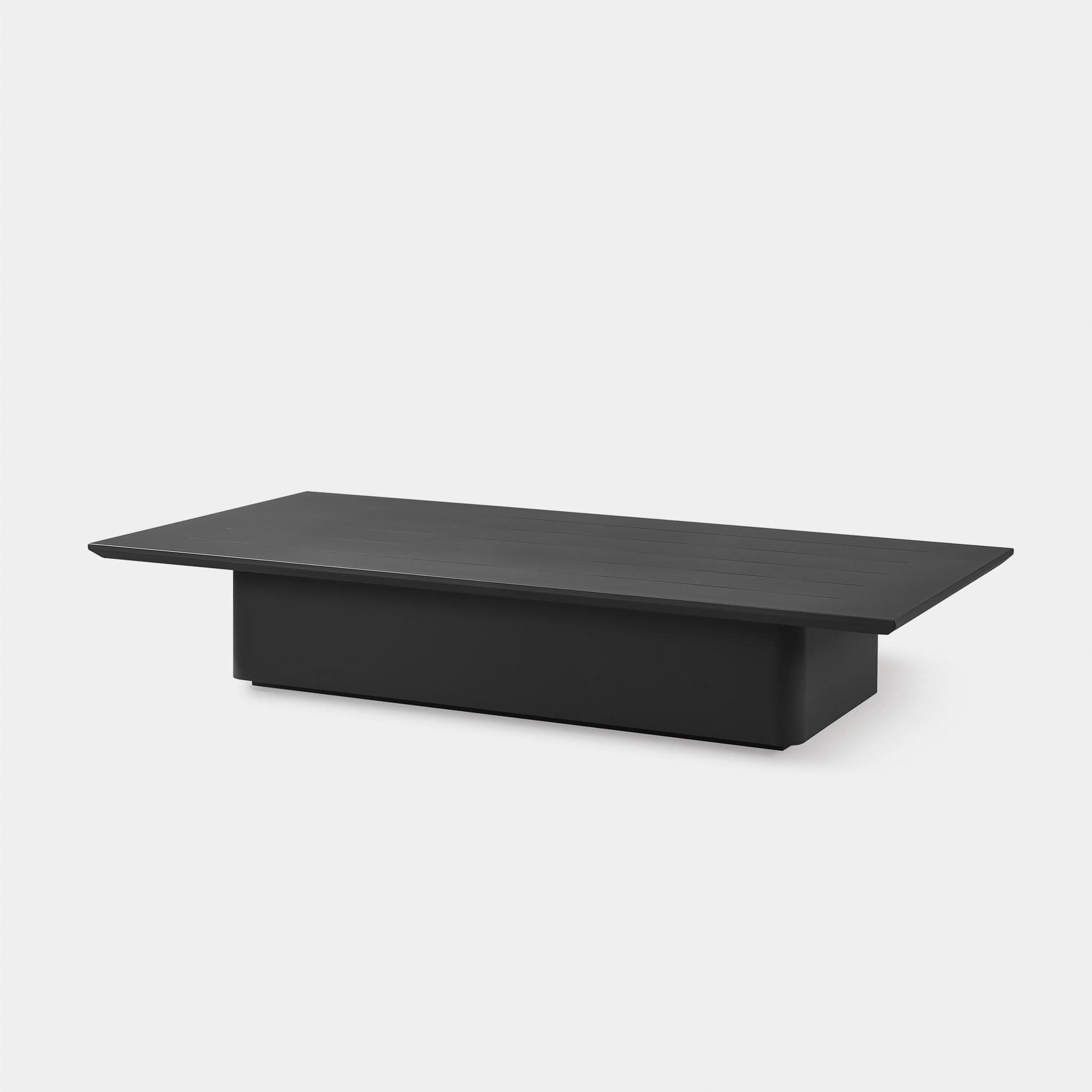 Santorini Outdoor Slatted Coffee Table - Modern Patio Furniture for Garden, Poolside, and Backyard Relaxation
