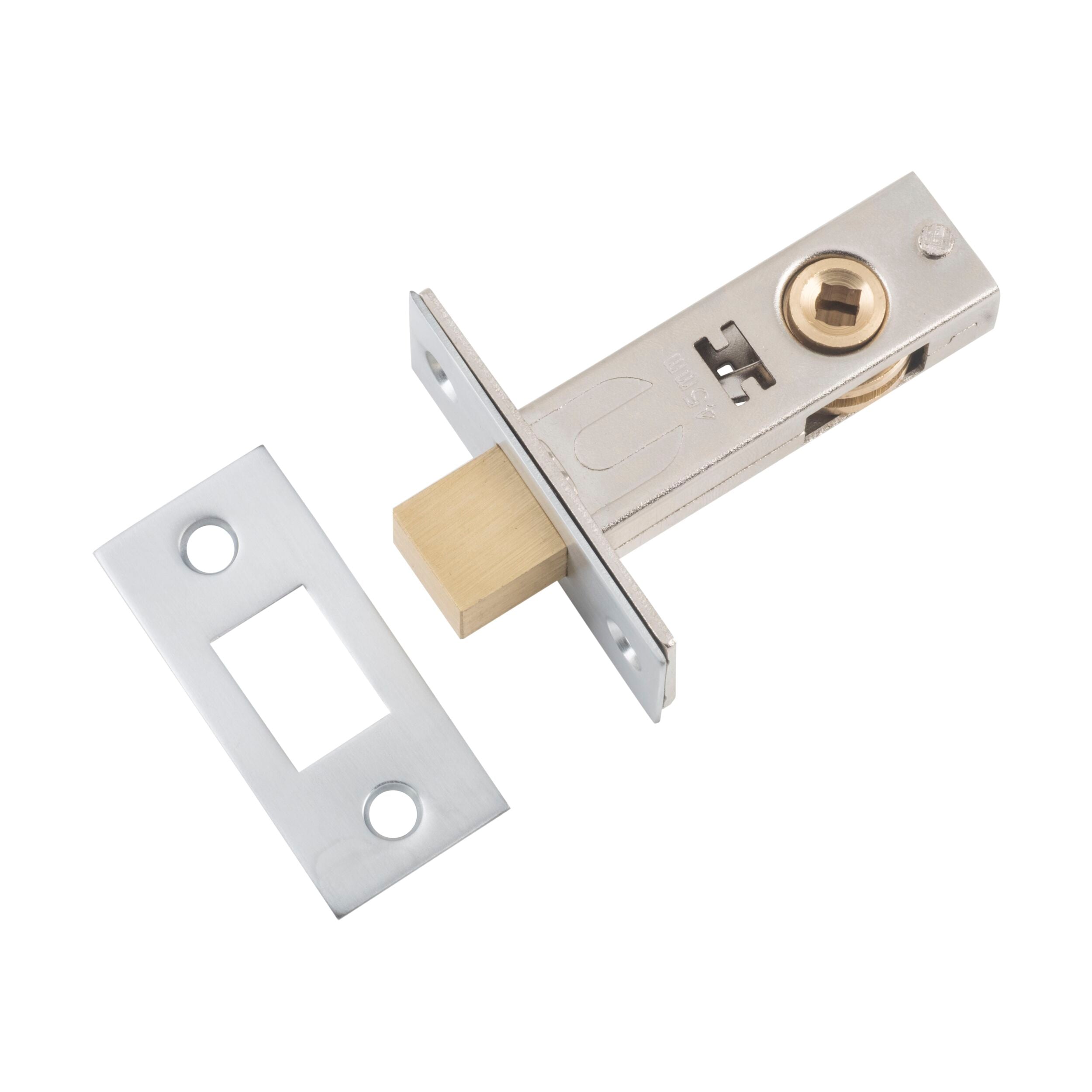 9600 Privacy Bolt Satin Chrome Backset 45mm - Secure Door Lock for Bedroom, Bathroom & Office - Durable & Stylish Hardware Solution