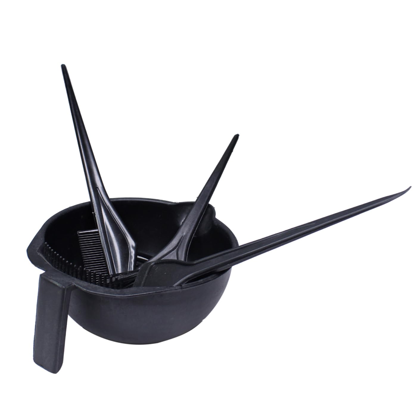 INAAYA Professional Hair Dye Brush & Mixing Bowl Kit - Includes 3 Brushes for Salon & Home Hair Coloring - Perfect for DIY Hair Dye, Highlights & Root Touch Ups (1 Pack)