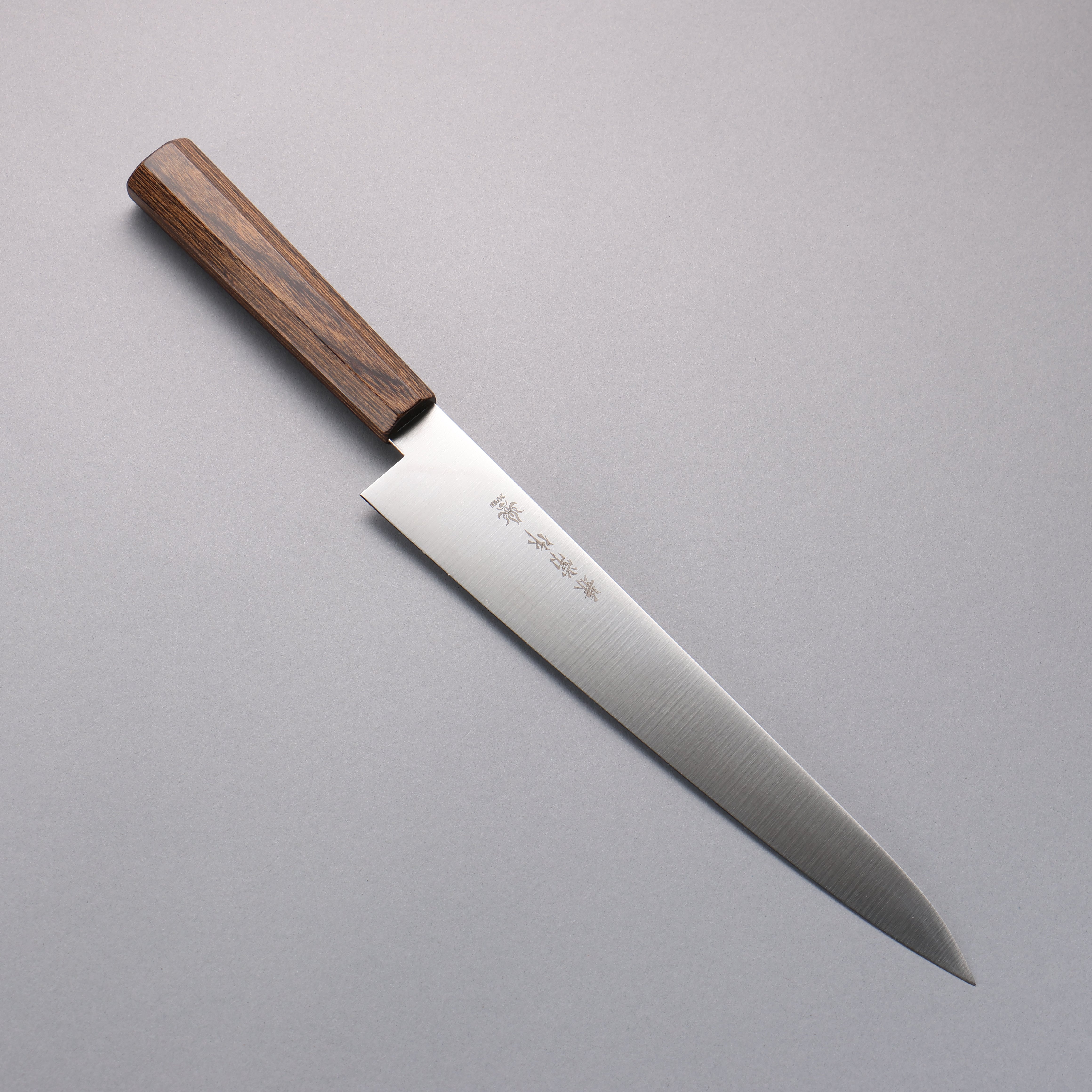Premium Kanetsune Ichizu VG10 Steel Sujihiki Sushi Knife 240mm - Japanese Chef Knife with Brown Pakkawood Handle for Slicing Raw Fish, Sashimi & Meat - Perfect for Professional Chefs & Home Cooking