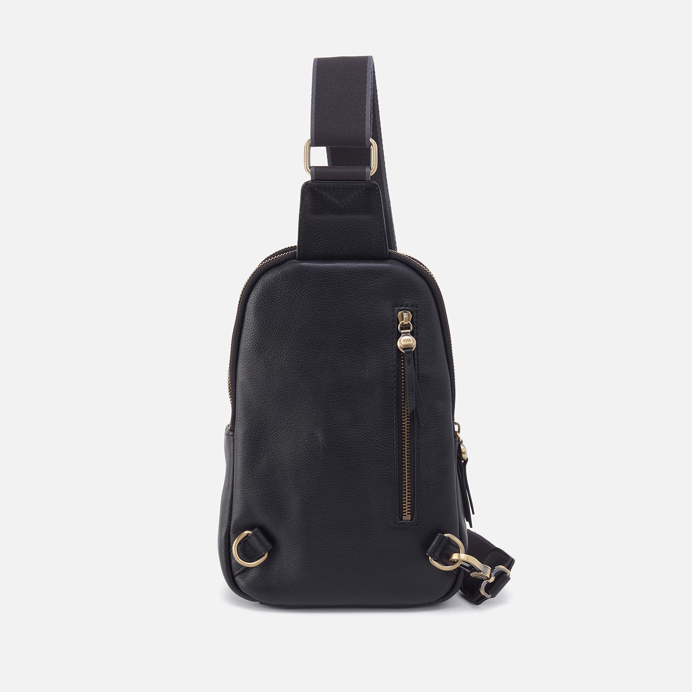 Pebbled Leather Crossbody Sling Bag for Women - Stylish Black Shoulder Purse for Everyday Use, Travel & Work