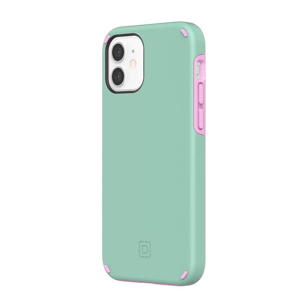 Duo Case for iPhone 12 & iPhone 12 Pro - Candy Mint & Pink | Slim Protective Phone Cover with Shock Absorption | Perfect for Everyday Use, Travel & Outdoor Activities