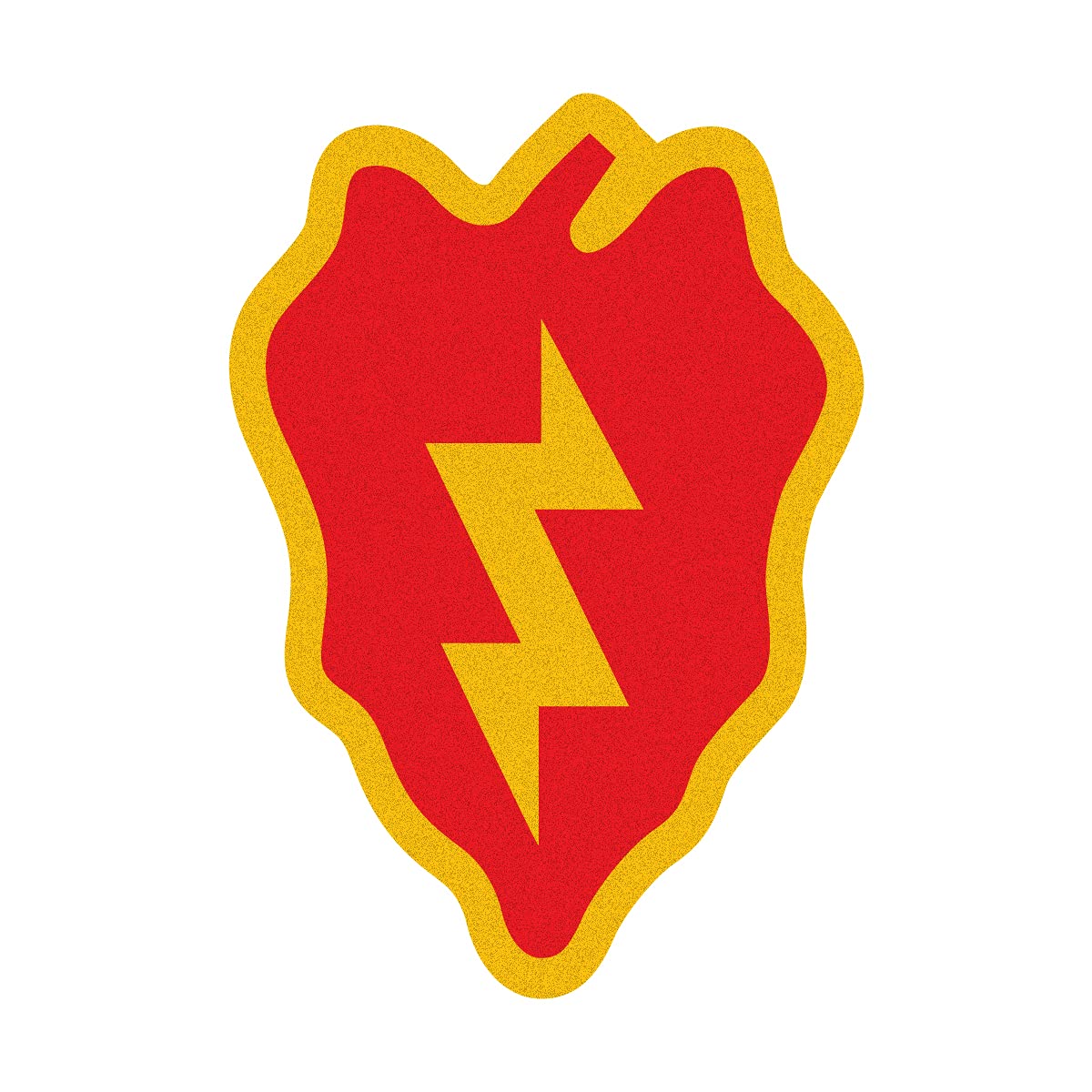 US Army 25th Infantry Division 11-Inch Reflective Vinyl Decal for Milk Mugs - Full Color Military Design for Coffee Cups, Tumblers & Drinkware