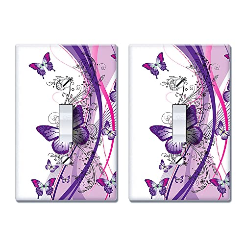 2 Tone Purple Butterfly