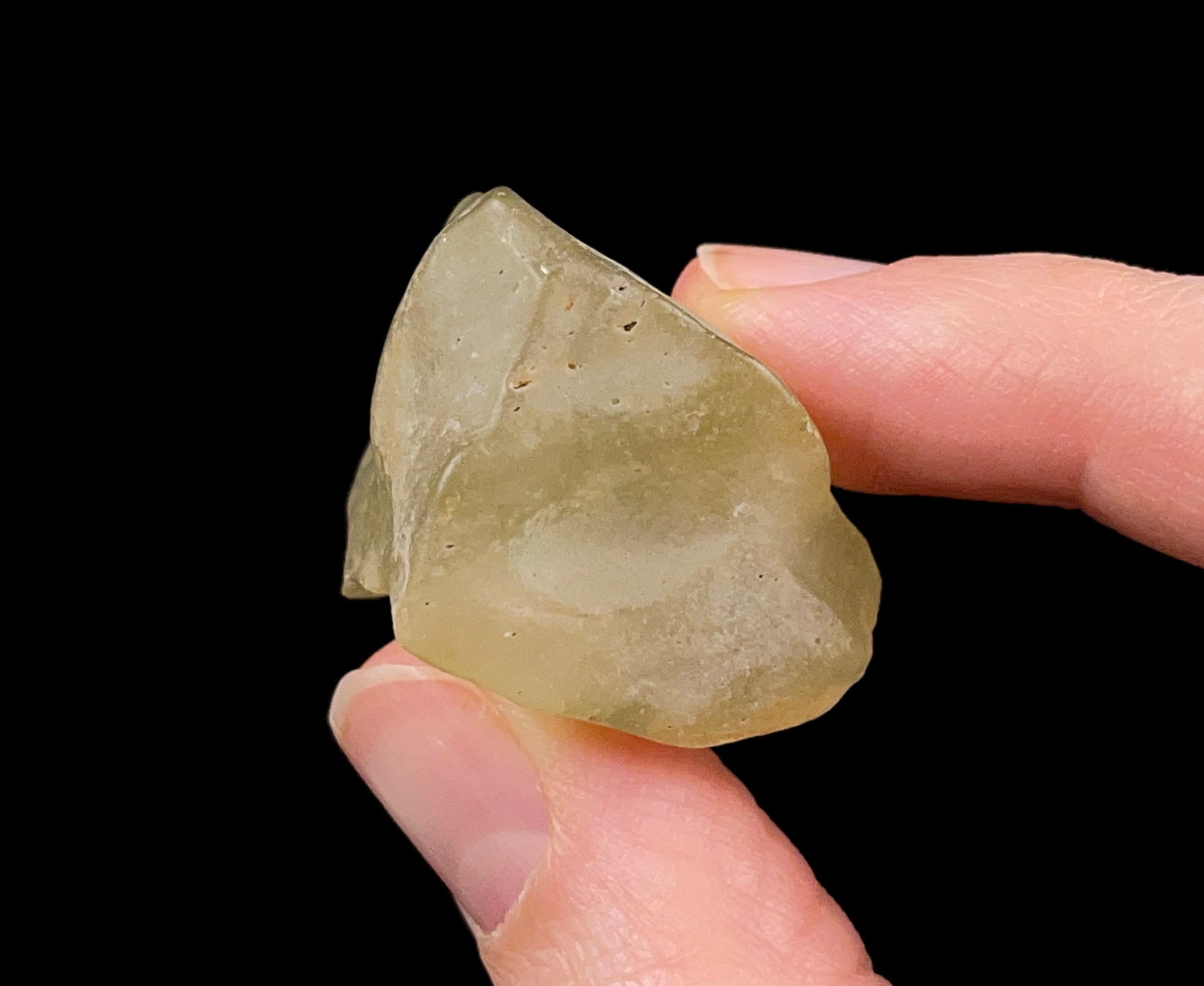 Natural Libyan Desert Glass Raw Crystal - Rare B Grade Mineral Specimen for Collectors, Healing Stones & Unique Home Decor | Perfect for Crystal Healing, Meditation & Gifting (52172)
