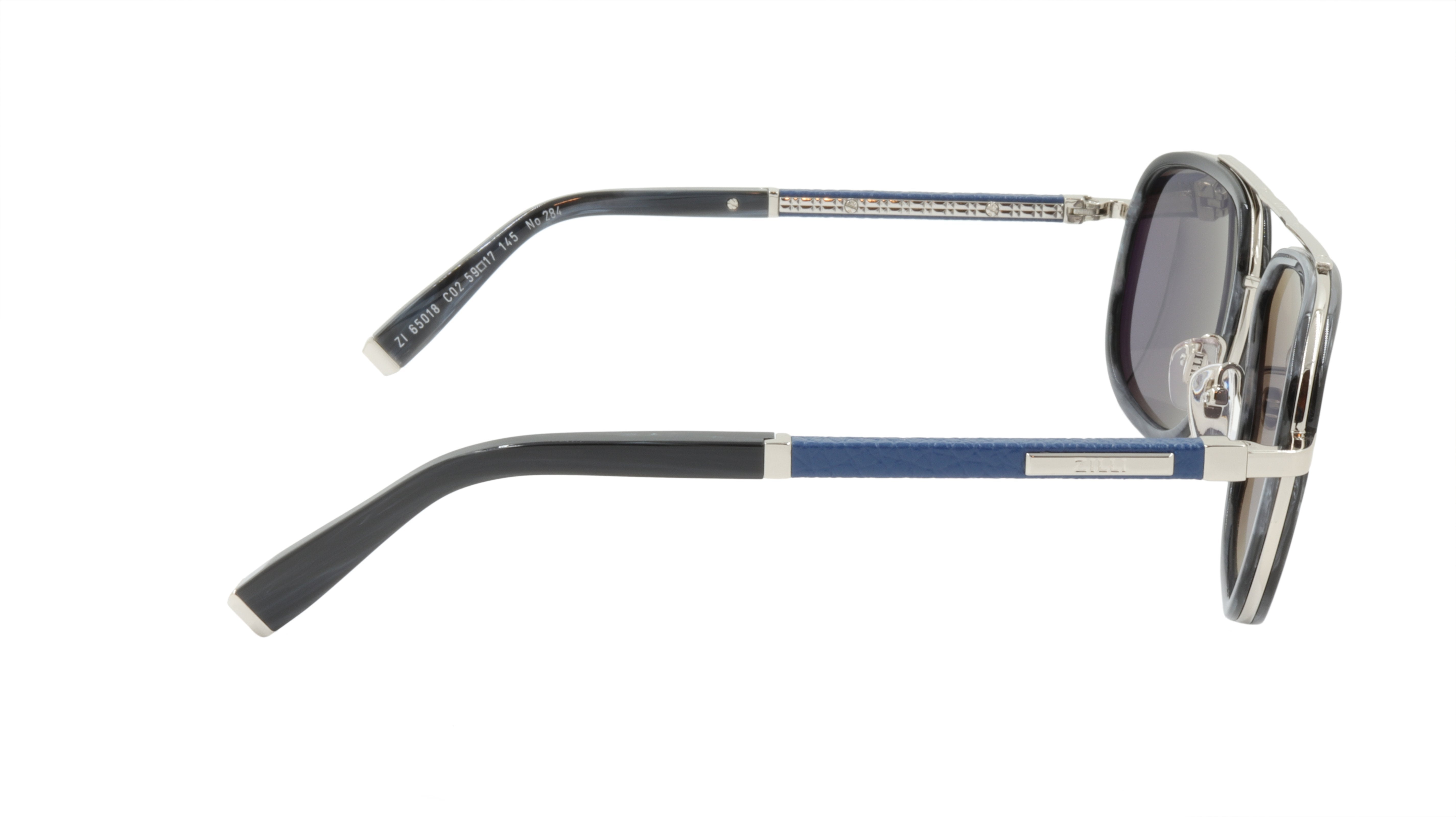 ZILLI Luxury Titanium Acetate Sunglasses - Polarized UV Protection - Handmade in France - Model ZI 65018 C02 - Perfect for Driving, Travel & Fashion Accessories