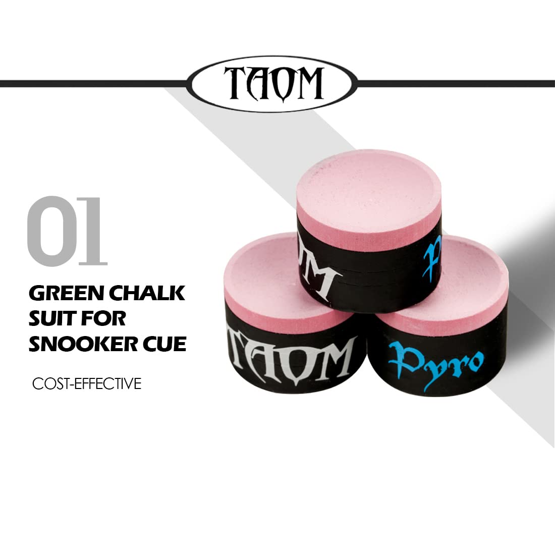 Premium TAOM Blue & Green Billiard Chalk - High-Performance Pool & Snooker Accessories for Smooth Cue Action - Perfect for Professional Players & Home Game Rooms