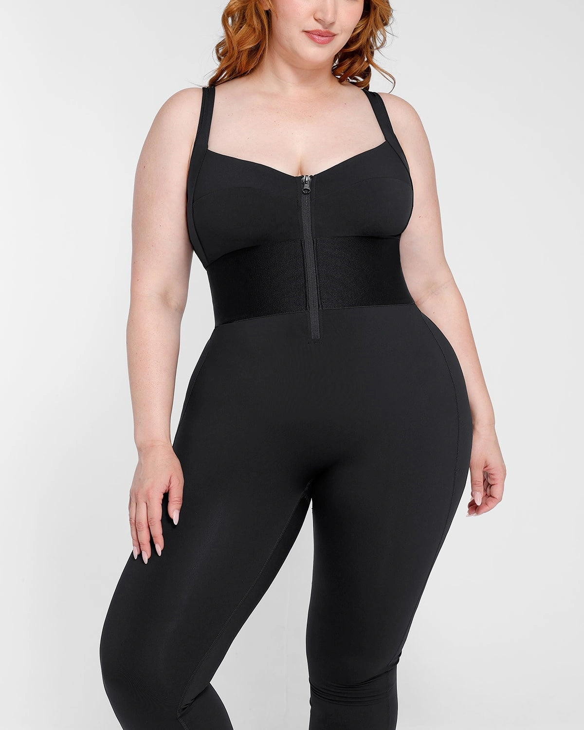 AirSlim® Elastic Waistband Shaping Jumpsuit for Women - Tummy Control Bodysuit with Comfortable Stretch Fabric - Perfect for Workout, Yoga & Everyday Wear
