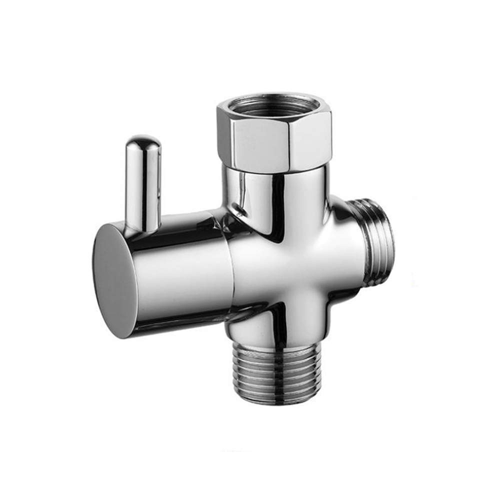 3-Way Shower Diverter Valve - Brass Shower Connector Splitter with Anti-Leak Design for Bathroom, Spa & RV Use - Perfect for Multiple Shower Heads or Handheld Sprayers
