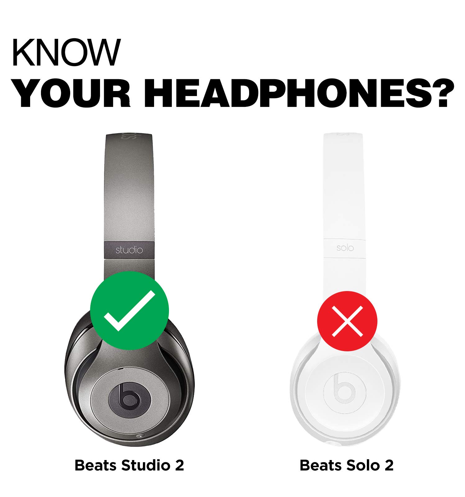 Bolle&Raven Wireless Bluetooth Adapter for Beats Studio 2 Headphones - Wireless Audio Receiver with Bluetooth 5.0, Easy Plug & Play for Hands-Free Music Streaming, Gaming, and Work Calls