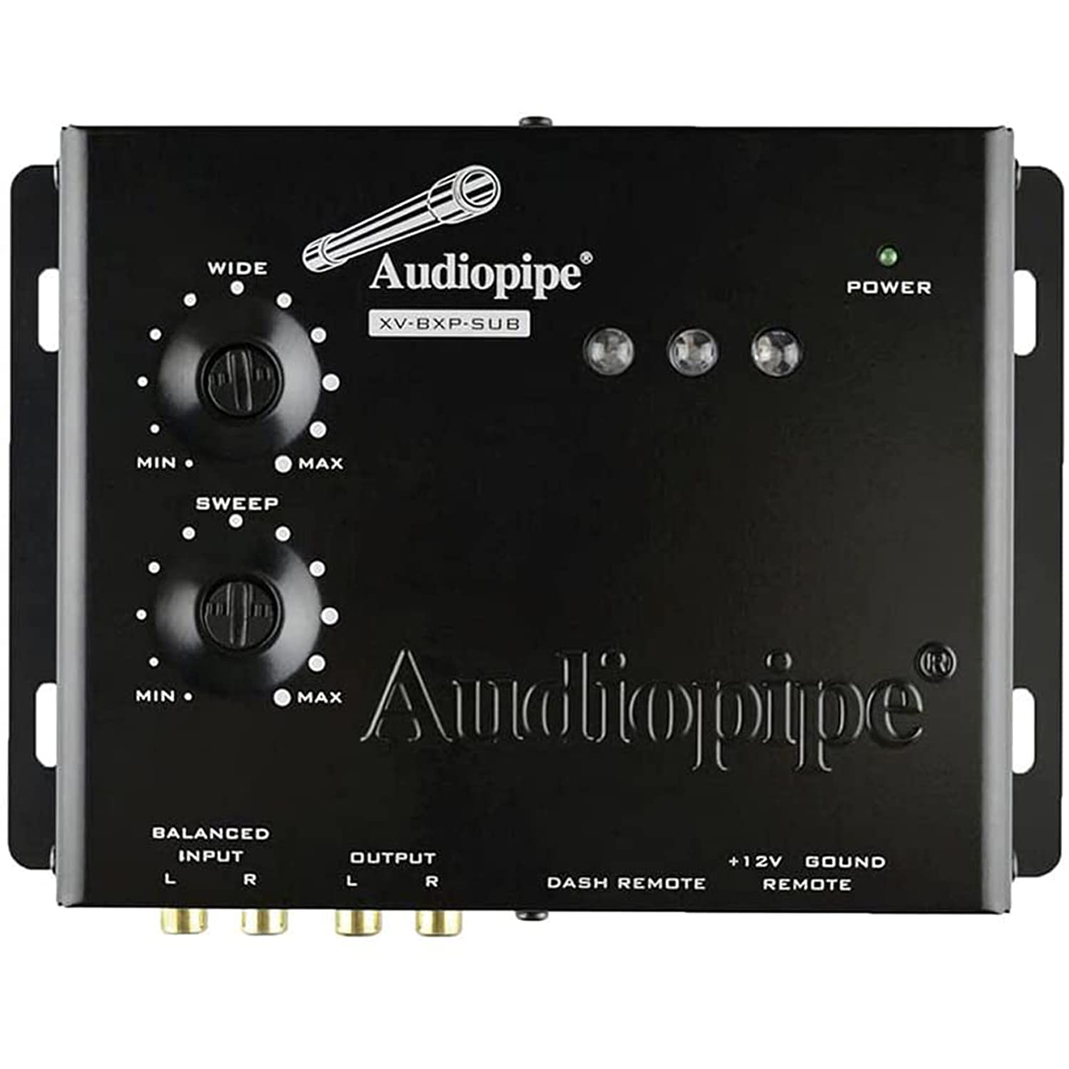AudioPipe XV-BXP-SUB 15V Car Audio Digital Equalizer with Bass Booster & Remote - Signal Processor for Enhanced Sound Restoration - Perfect for Car Audio Upgrades & Bass Enhancement