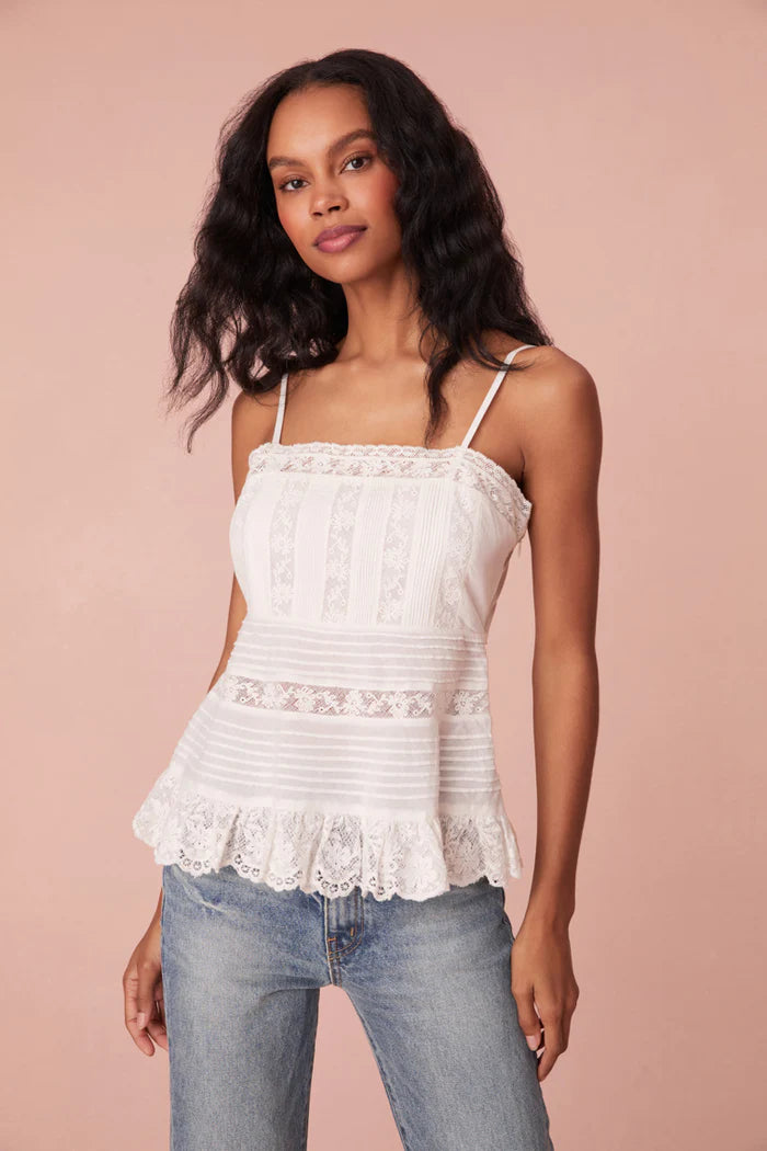 Charlieann Camisole for Women - Soft Stretch Bright White Tank Top | Perfect for Layering, Summer Outfits & Casual Wear