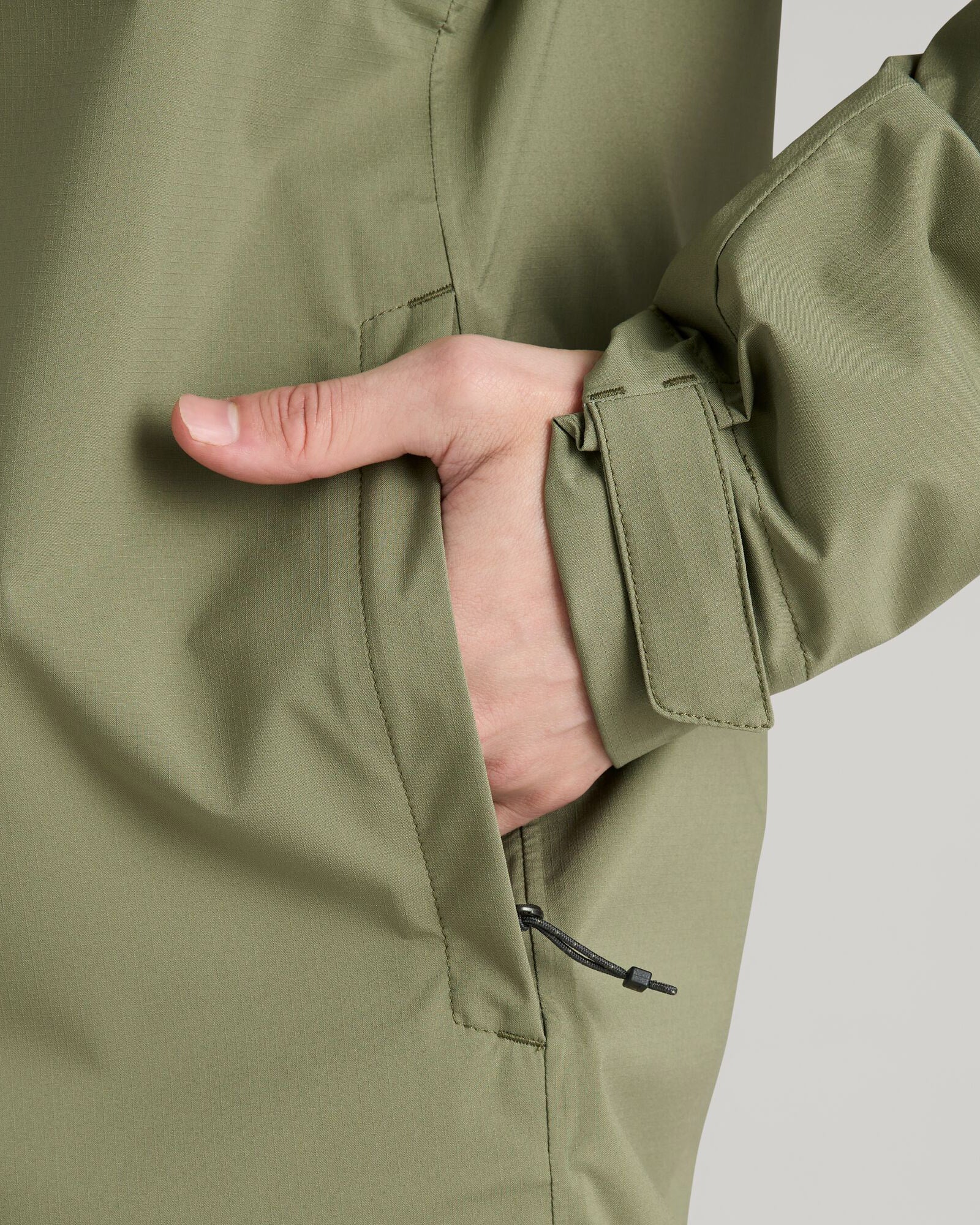 Men's Waterproof Hiking Rain Jacket - Lightweight Stretch 2.5 Layer Shell for Outdoor Adventures (Beech Color) - Perfect for Camping, Backpacking & Mountain Trekking
