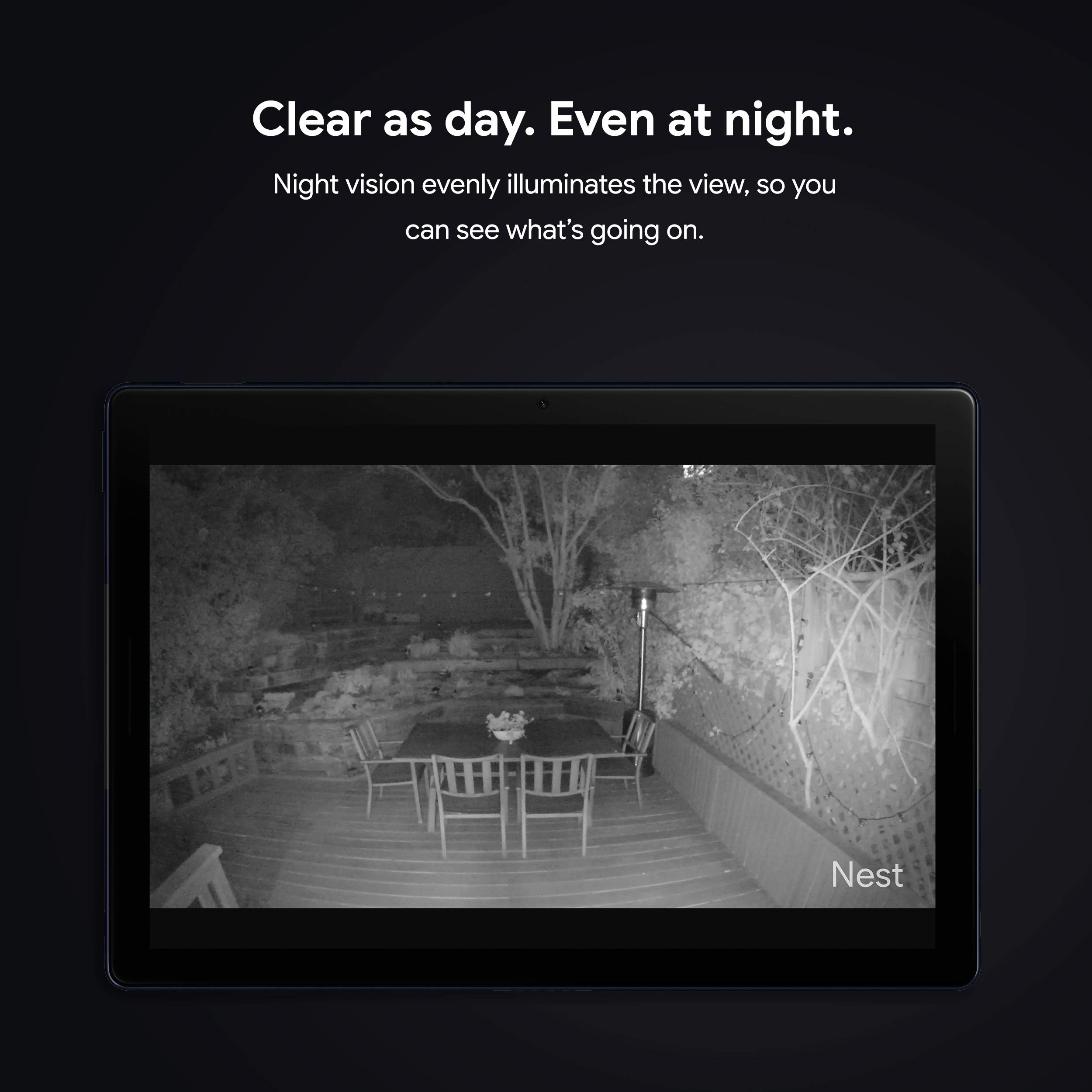 Nest Cam Outdoor Security Camera - Weatherproof HD Video Surveillance with Night Vision & Motion Alerts for Home & Business Security (Ideal for Front Door, Backyard, Garage Monitoring)