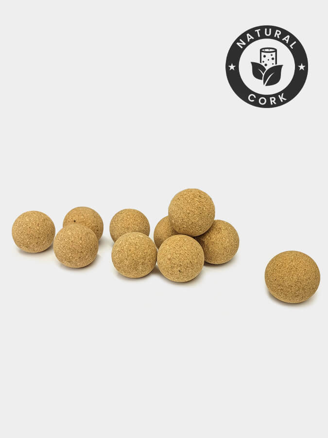 Premium Cork Massage Balls for Yoga & Therapy - Pack of 10 | Ideal for Deep Tissue Massage, Myofascial Release & Muscle Recovery After Workouts