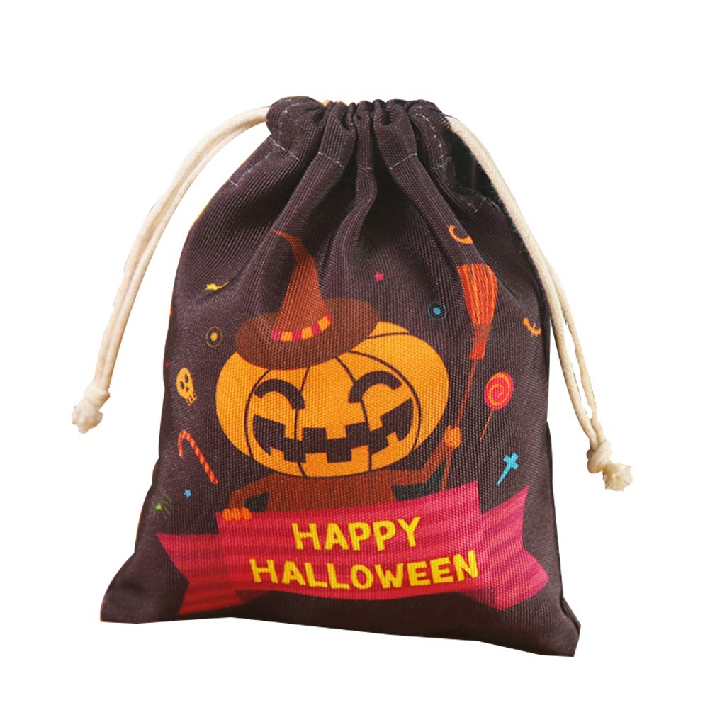 ABOOFAN Halloween Candy Bags - Funny Pumpkin Drawstring Gift Pouch for Kids, Halloween Party Supplies & Decorations | Trick-or-Treating, Costume Parties, School Events & Ghost Festival Celebrations