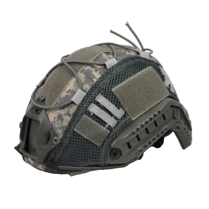 Tactical Helmet Cover for FAST Helmets - Military Grade Camouflage Helmet Cover for Outdoor, Airsoft & Tactical Operations