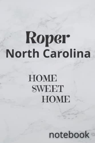 Roper North Carolina Sign - Rustic Wooden HOME SWEET HOME Wall Decor for Farmhouse, Living Room & Porch