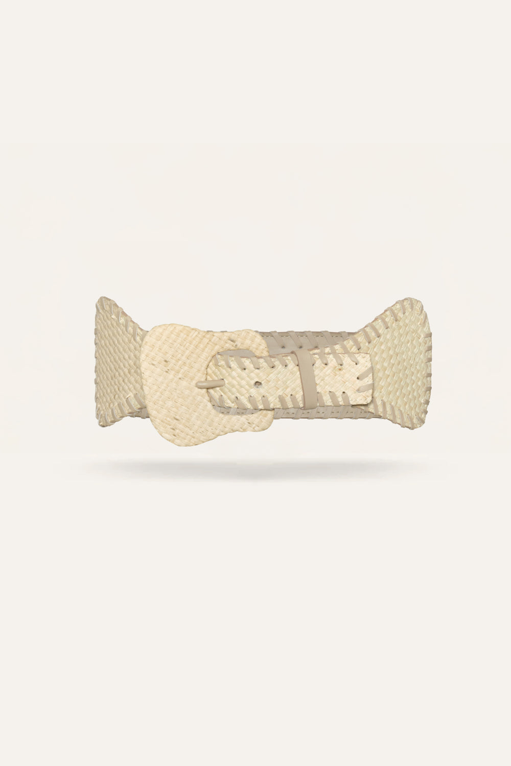 Elegant Ecru Culture Wide Belt for Women - Stylish Fashion Accessory for Casual Outfits, Office Wear & Special Occasions