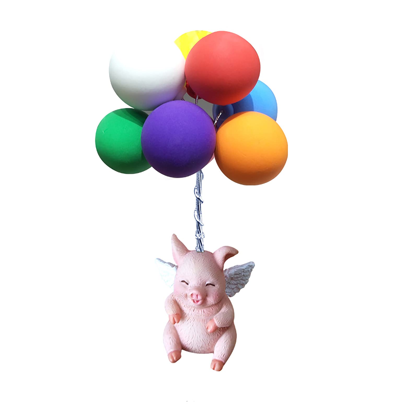 Fun Multicolor Car Hanging Ornament - Cute Flying Animal Pendant for Backpack, Home Decor & Wedding Car Accessories Kit (One Size) - Perfect for Gifts, Parties & Vehicle Decoration
