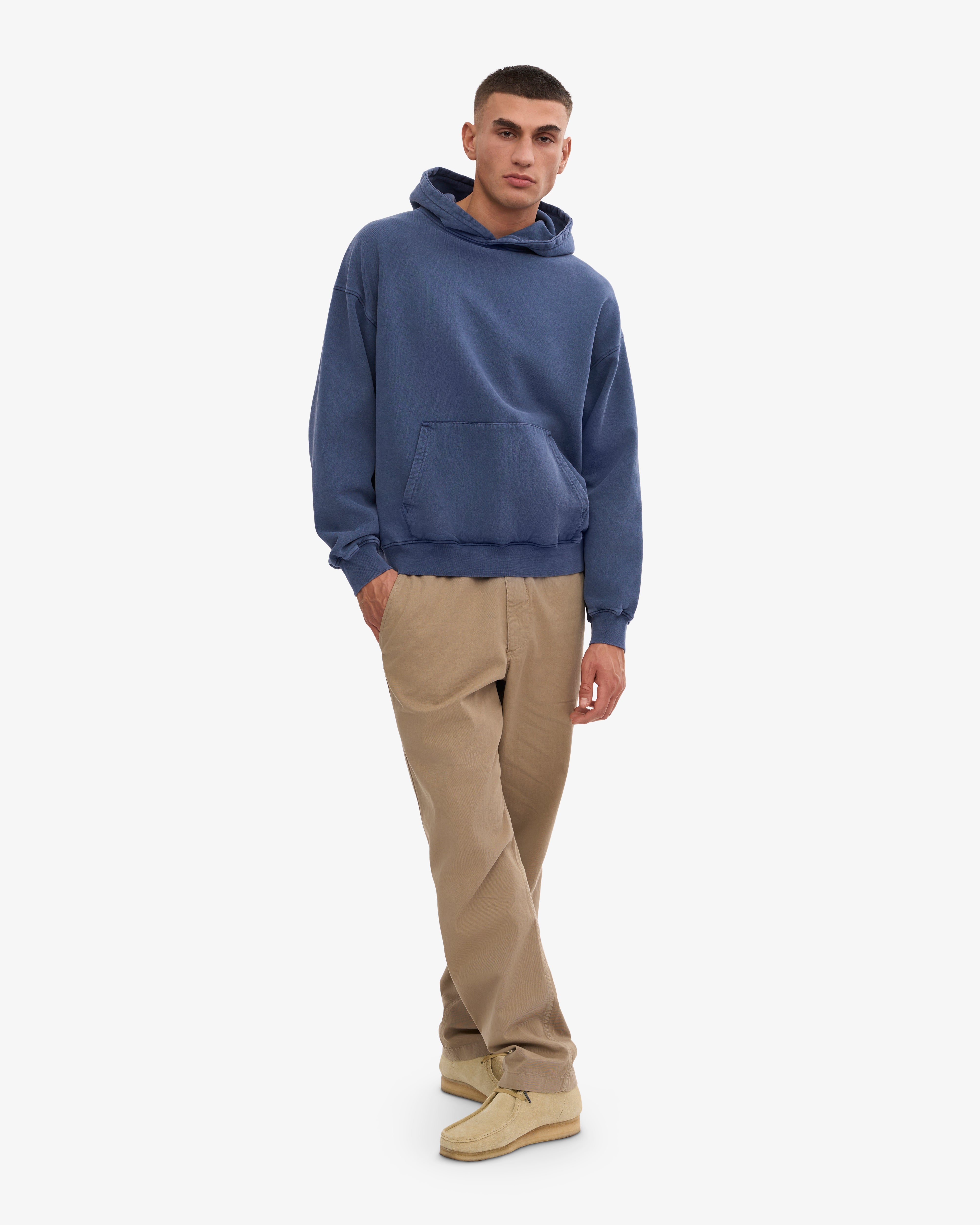Organic Oversized Hoodie - Neptune Blue | Soft & Comfortable Unisex Pullover for Men & Women | Perfect for Casual Wear, Lounging & Outdoor Activities