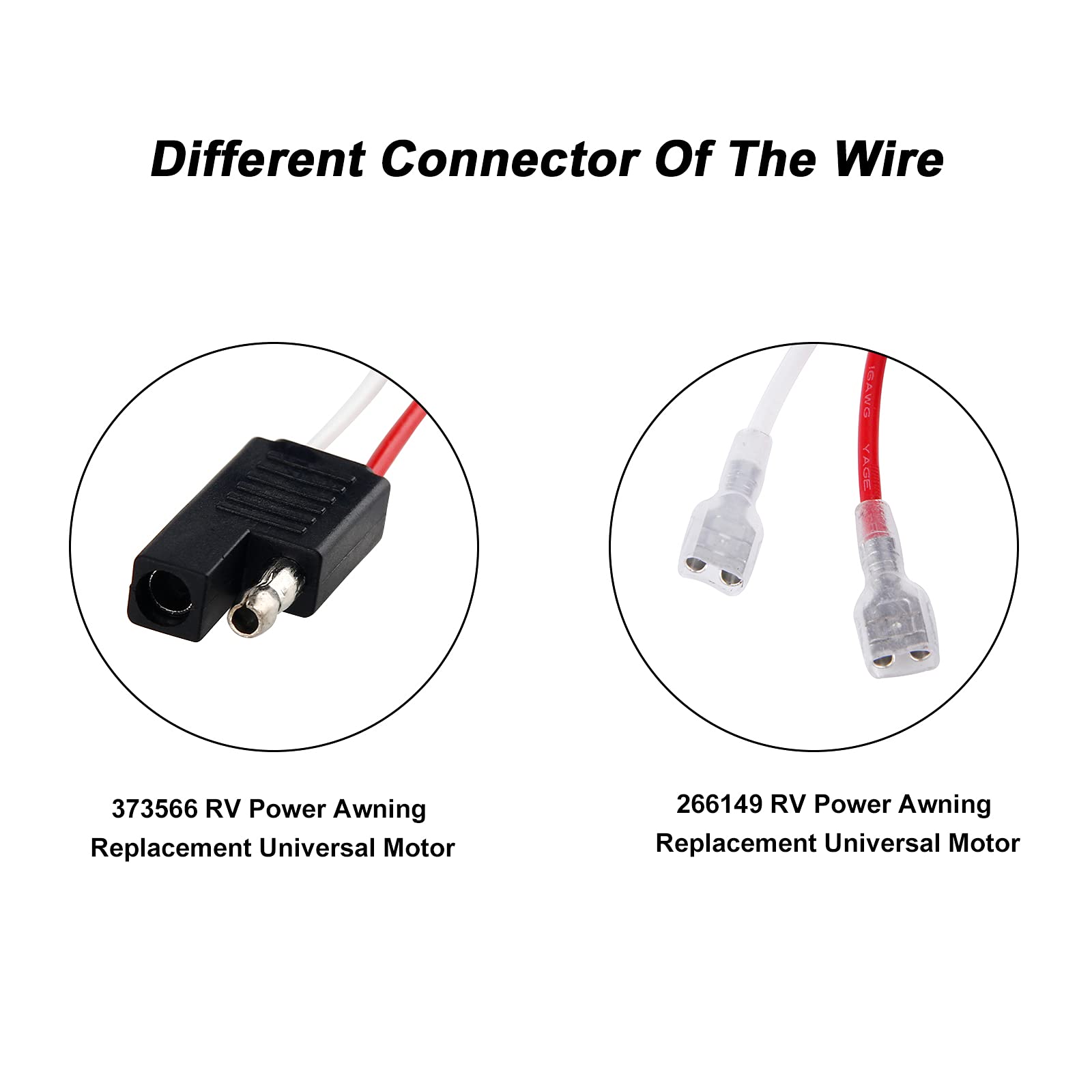 Universal 12V DC 75-RPM RV Power Awning Replacement Motor - Compatible with Solera & Most RV Awnings | Durable RV Accessory for Outdoor Shade & Weather Protection