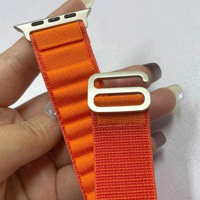 Durable Alpine Loop Strap for Apple Watch Ultra 8 7 6 SE 5 4 3 - Comfortable Sport Band for Hiking, Running & Outdoor Activities