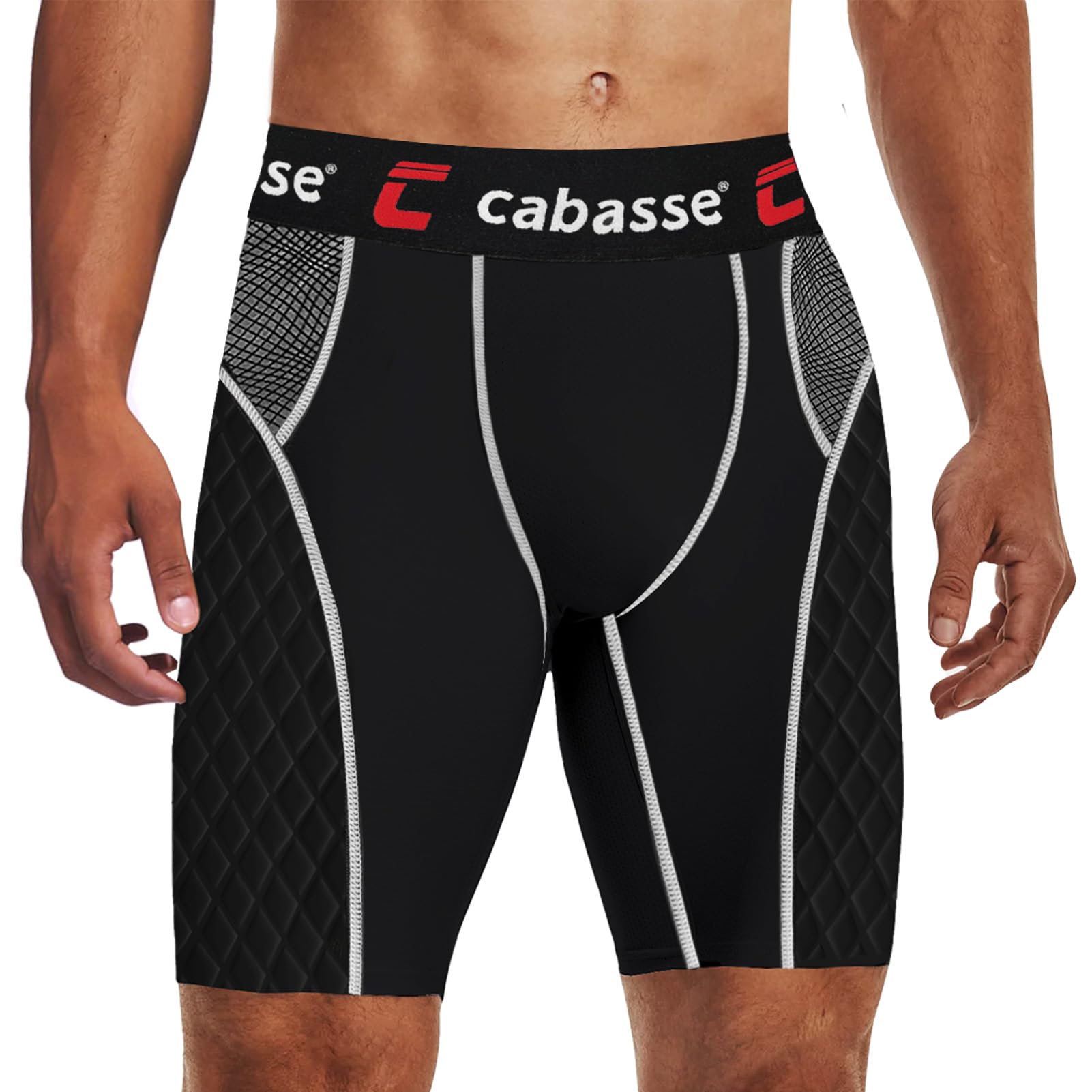 Men's Adult Elite Padded Sliding Shorts with Cup Pocket - Protective Baseball & Football Slider Shorts for Training, Games & Sports
