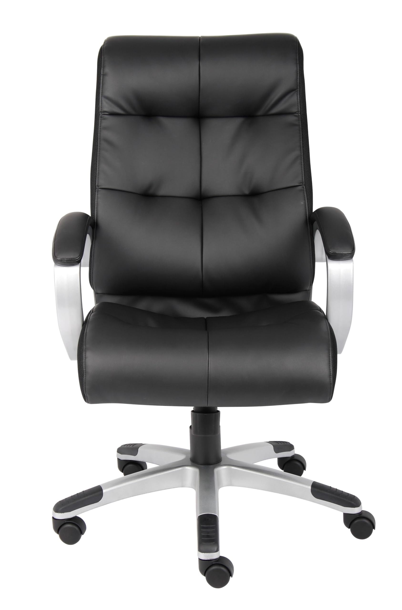 Premium Black Double Plush High Back Executive Office Chair - Ergonomic Swivel Desk Chair with Adjustable Height & Lumbar Support for Home Office, Conference Rooms & Corporate Workspaces