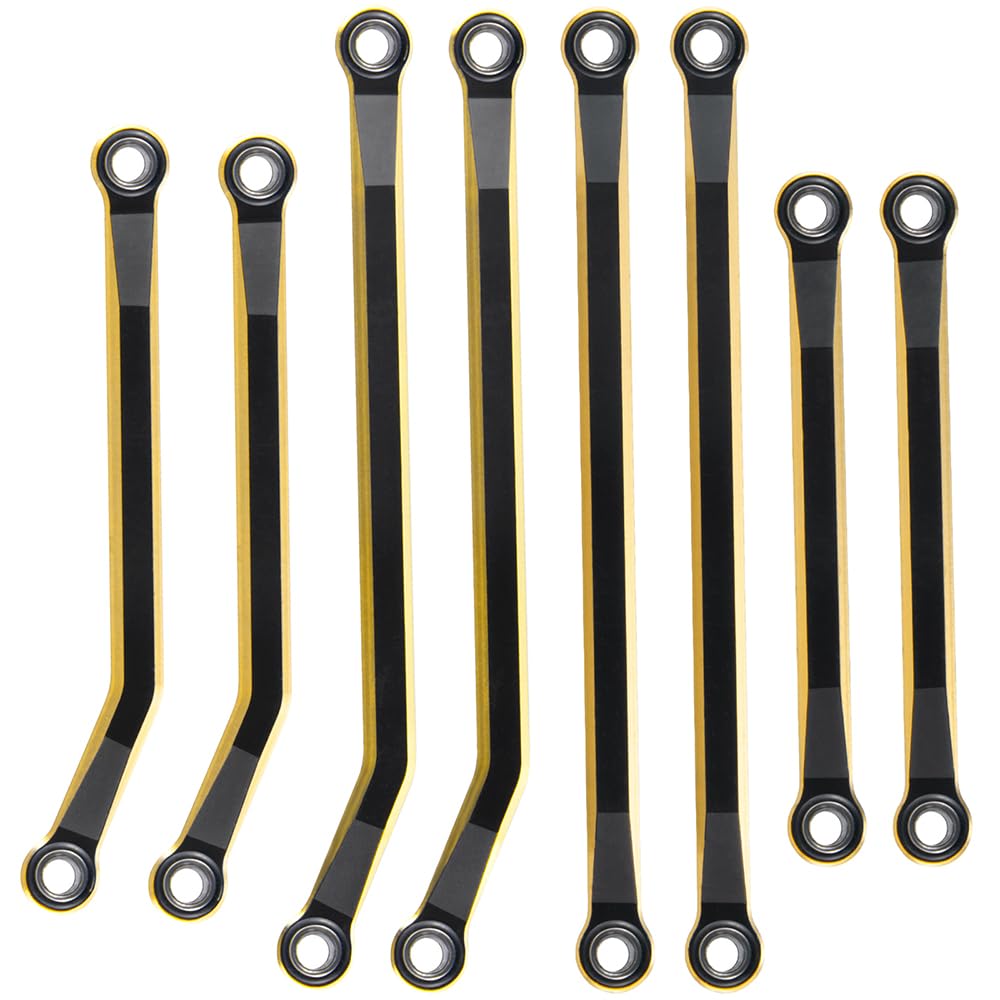 Upgraded High Clearance Aluminum Alloy Chassis Links Set for TRX4M Defender & Bronco 1/18 Scale RC Crawler Cars - Perfect for Off-Road Trail Crawling and Rock Climbing Adventures