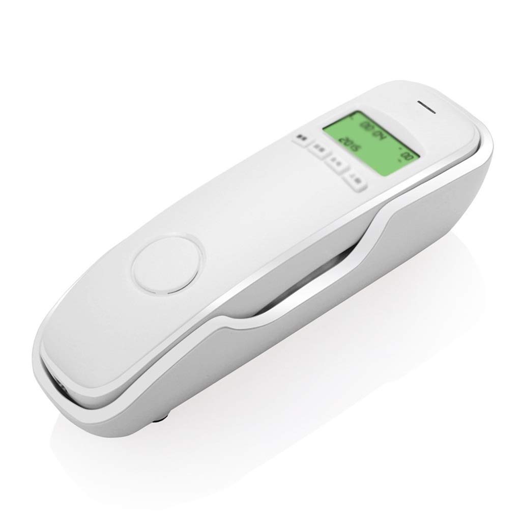 Mini Desktop Corded Landline Phone - Wall Mountable Fixed Telephone with Mute Function for Home, Office & Hotel (White) | Ideal for Bathroom, Kitchen & Business Use