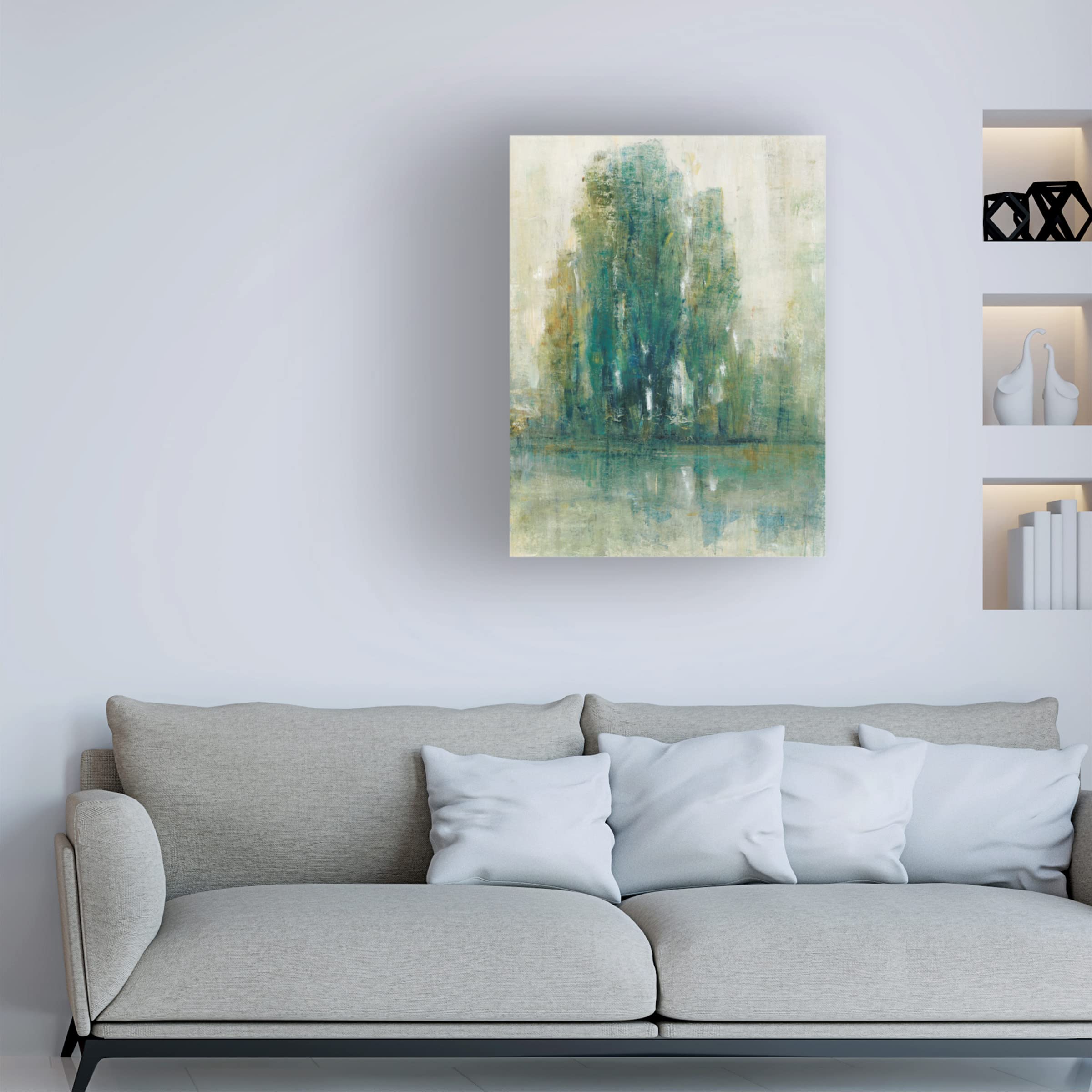 Trademark Fine Art 'Spring Landscape I' Canvas Wall Art by Tim O'Toole - Perfect for Living Room, Bedroom & Office Decor
