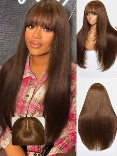 #4 Chocolate Brown Color | 2x4 Yaki Straight
