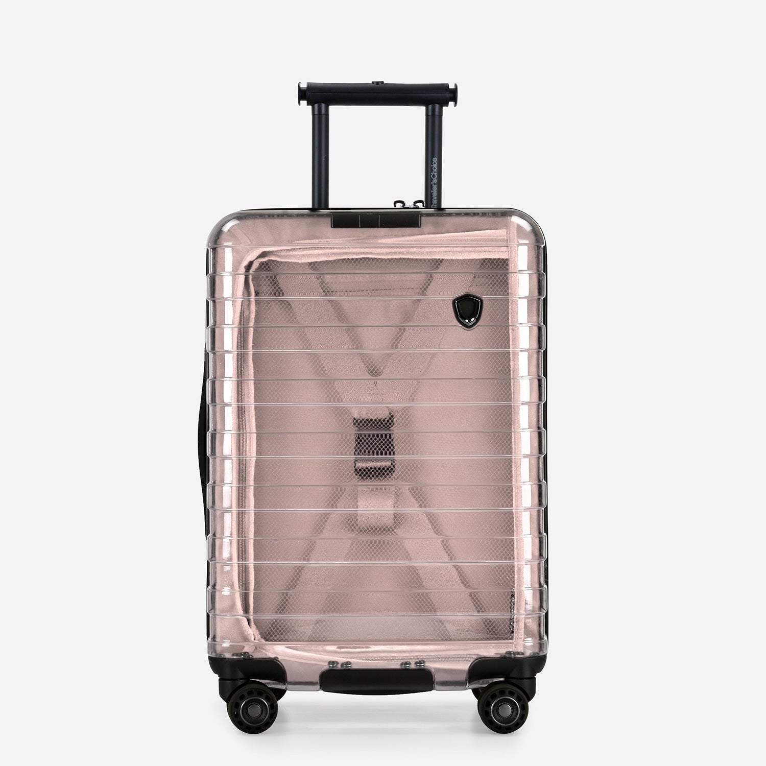 Millennial II Clear Transparent Carry On Luggage - Lightweight Durable Suitcase for Travel, Business Trips & Weekend Getaways