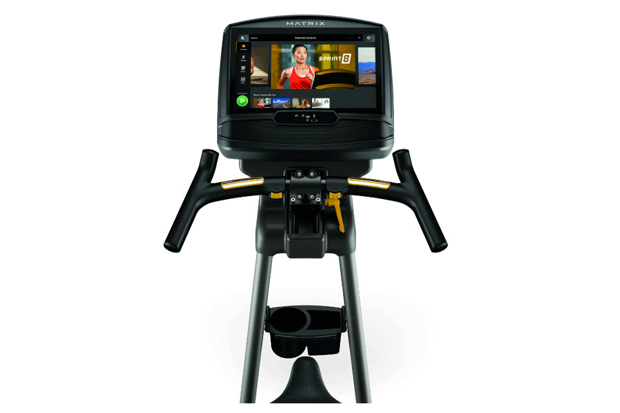 Matrix U30 Upright Exercise Bike for Home Gym - Indoor Cycling Bike with LCD Monitor & Adjustable Resistance - Perfect for Cardio Workouts & Weight Loss