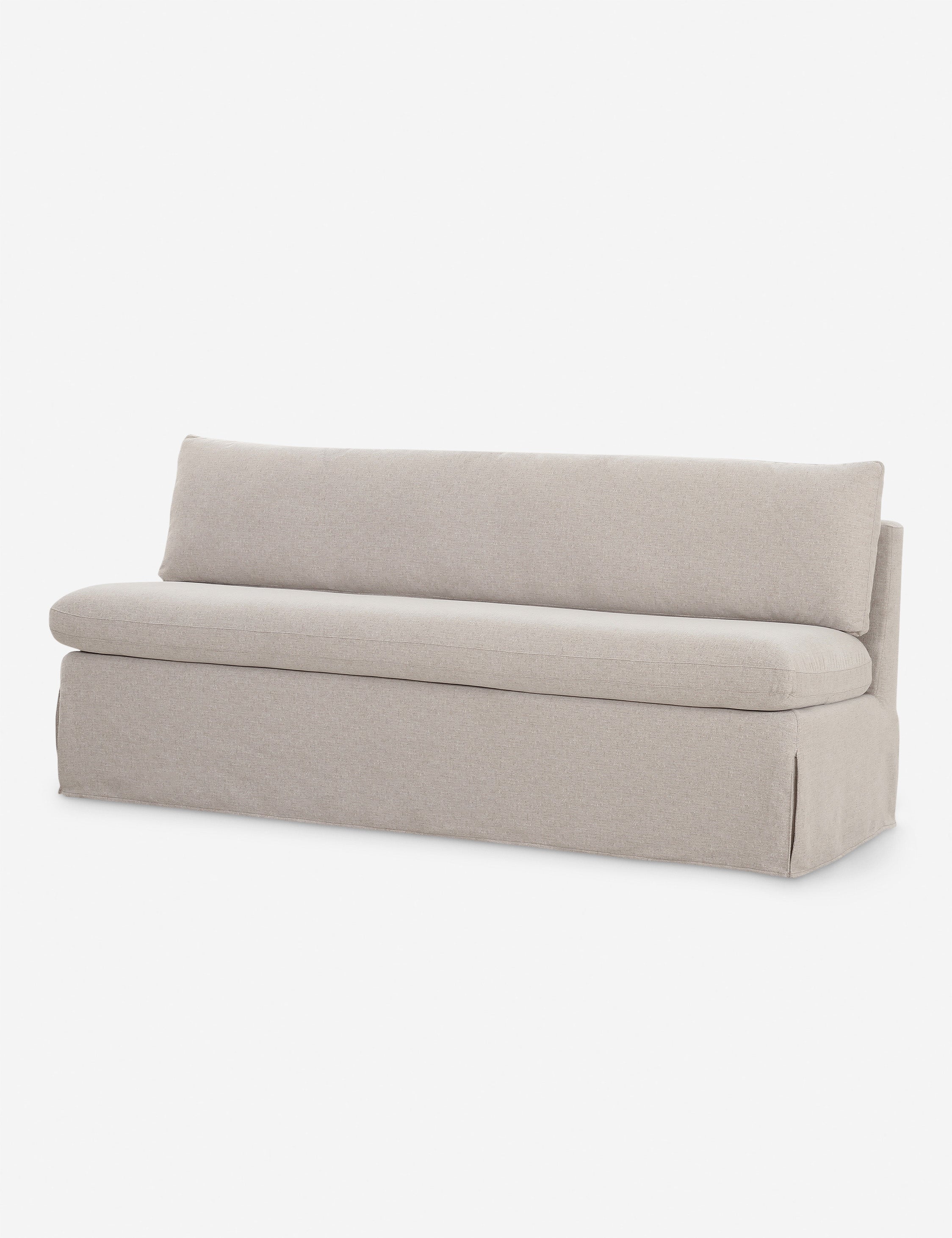 Carmella Slipcover Dining Bench - Washable Upholstered Kitchen Bench Seat with Wooden Legs - Perfect for Dining Room, Kitchen Nook, and Breakfast Area