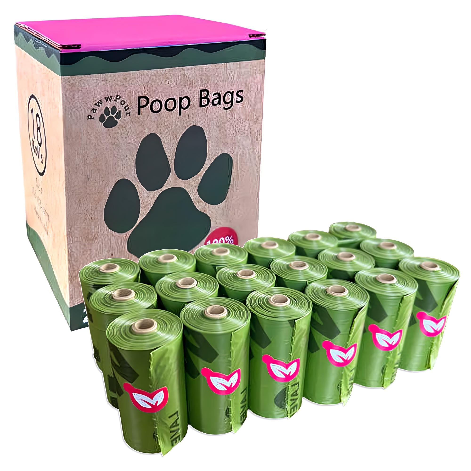 Premium Lavender Scented Dog Poop Bags - 270 Count Leak-Proof, Extra Thick & Strong Waste Bags (9” x 13”) for Large Dogs & Cats | Ideal for Walks, Park Visits & Backyard Cleanup
