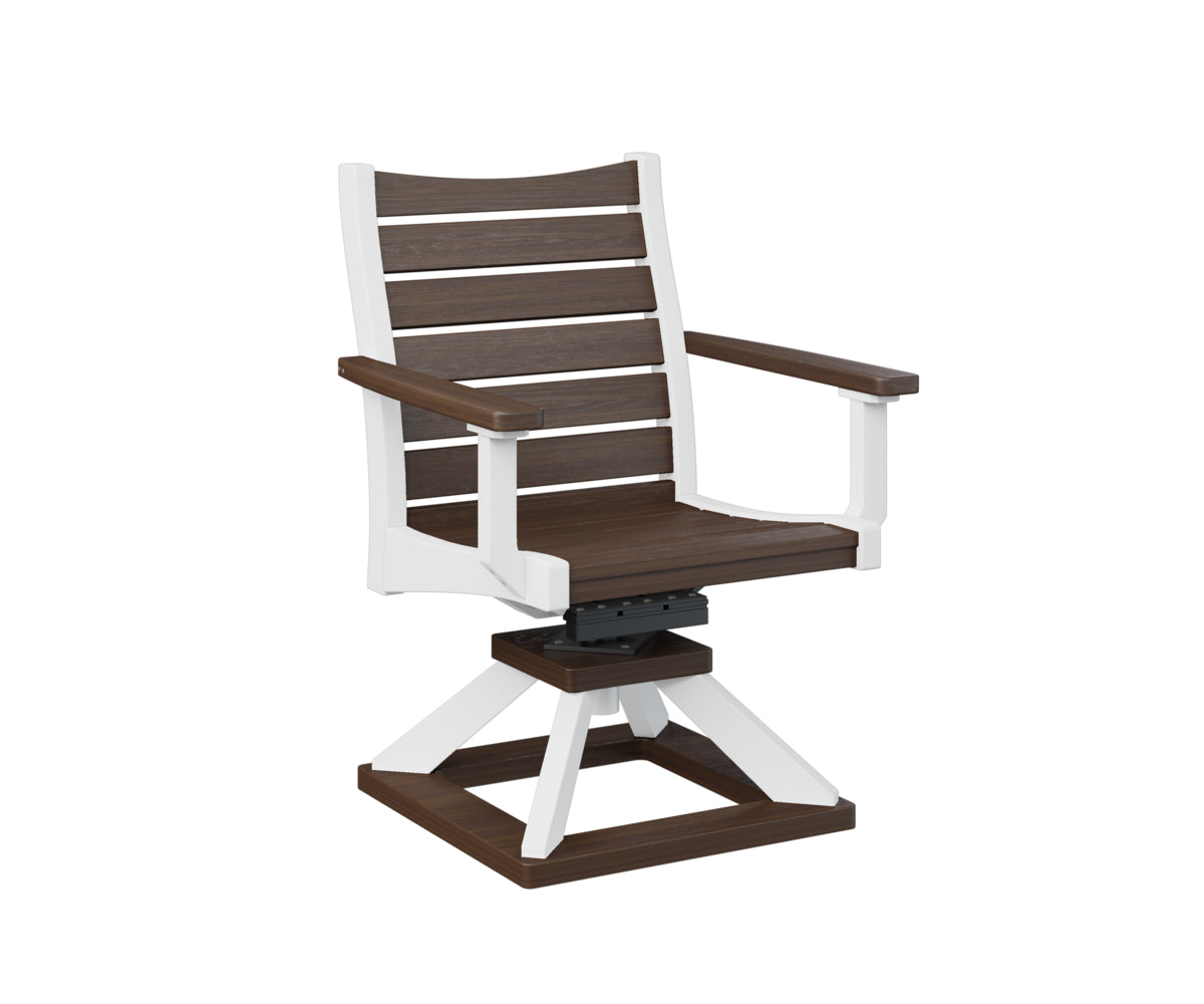 Berlin Gardens Bristol Swivel Rocker Dining Chair - Patio, Garden, Porch & Outdoor Relaxation - Comfortable Rotating Rocking Chair for Dining & Lounging