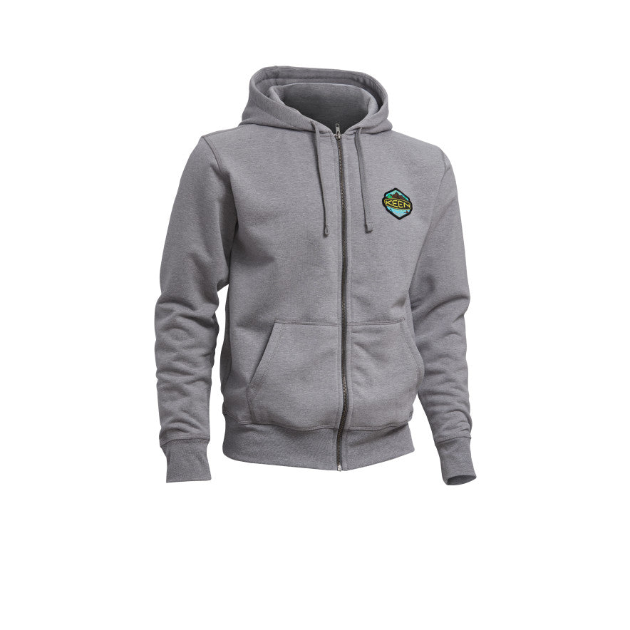 Men's Badge Hoodie - Medium Gray Heather | Stylish & Comfortable Pullover for Casual Wear, Work & Outdoor Activities