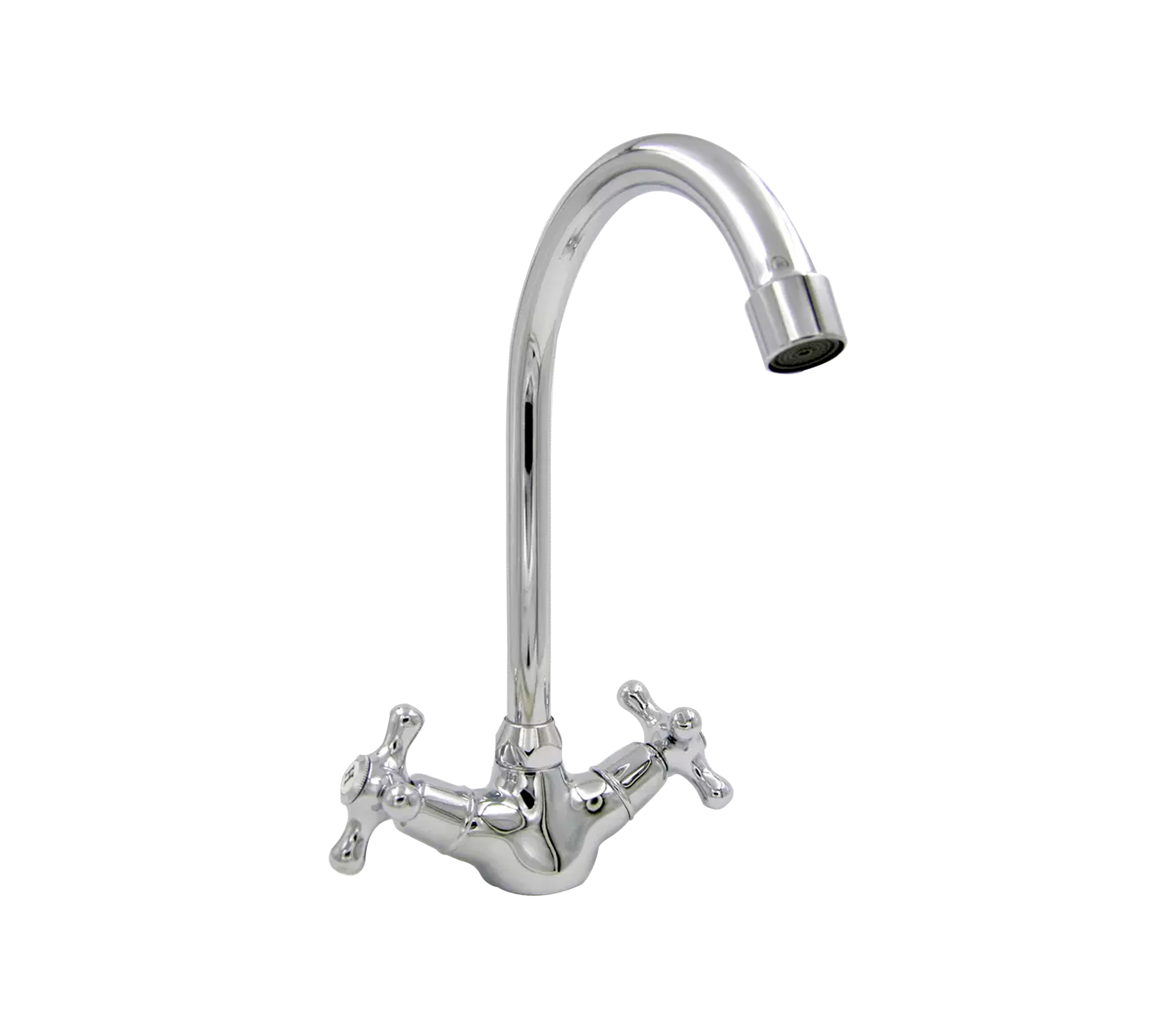 Premium Swan Neck Kitchen Faucet - Croatia Faguax Stainless Steel Sink Faucet with High Arc Spout, Ideal for Modern Kitchens and Bar Sinks