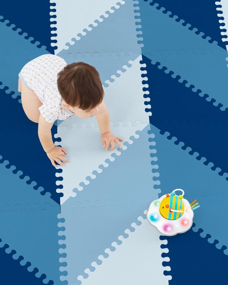 Skip Hop Playspot Geo Floor Foam Tiles - Non-Toxic Baby Play Mat for Crawling & Learning - Perfect for Nursery, Playroom & Daycare Safety