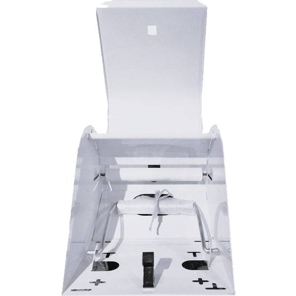 Premium White Hand Towel Roll Dispenser - Stainless Steel Metal Holder for Bathroom, Kitchen & Salon - Wall Mount or Countertop Use