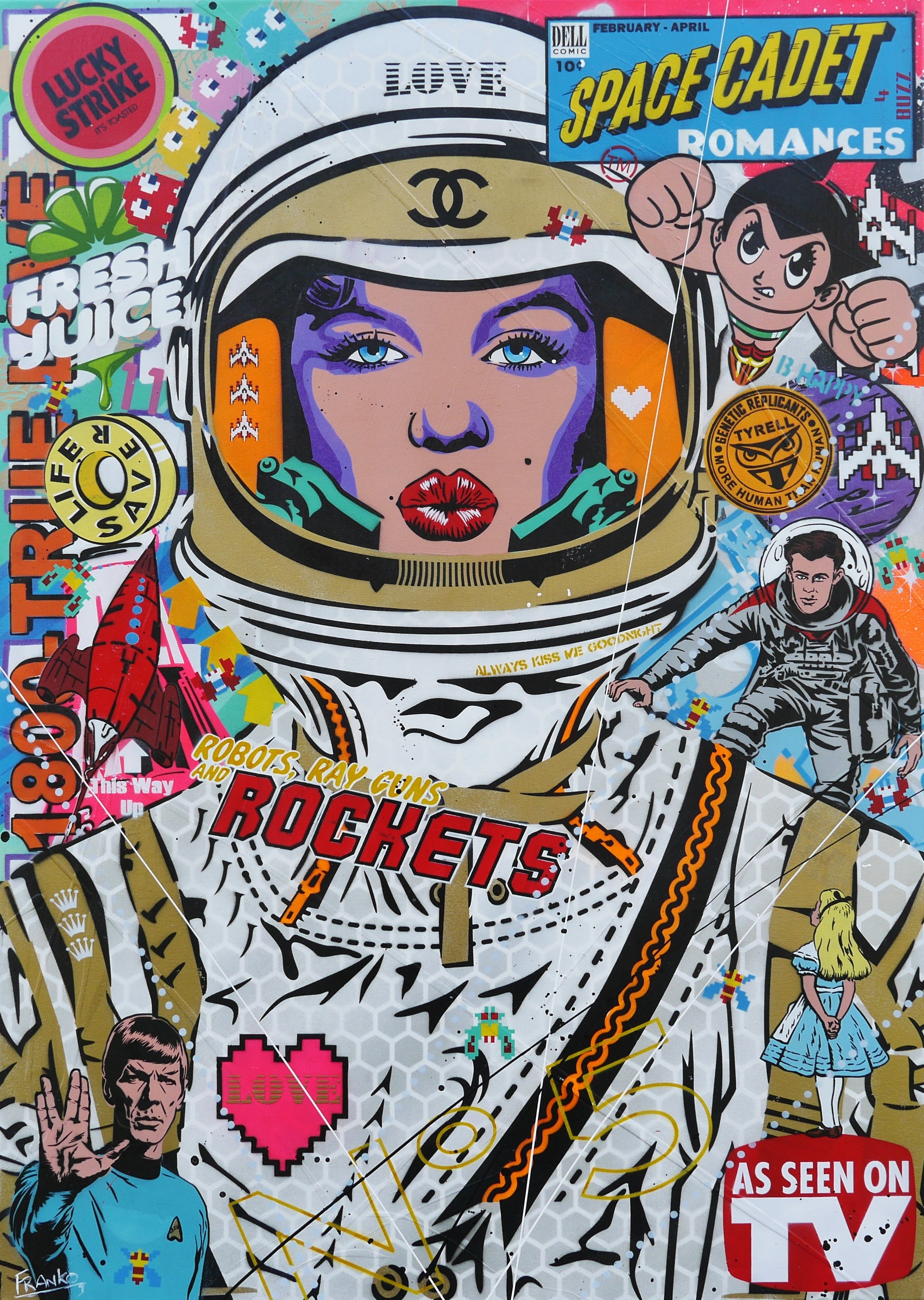 Lavender Cadet 100cm x 140cm Textured Urban Pop Art Canvas Painting - Modern Wall Decor for Living Room, Bedroom & Office