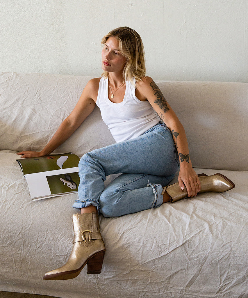 Bounty Boots Rose Gold Distressed Leather Ankle Boots for Women - Stylish Vintage Fashion Footwear for Casual Outings, Parties, and Date Nights