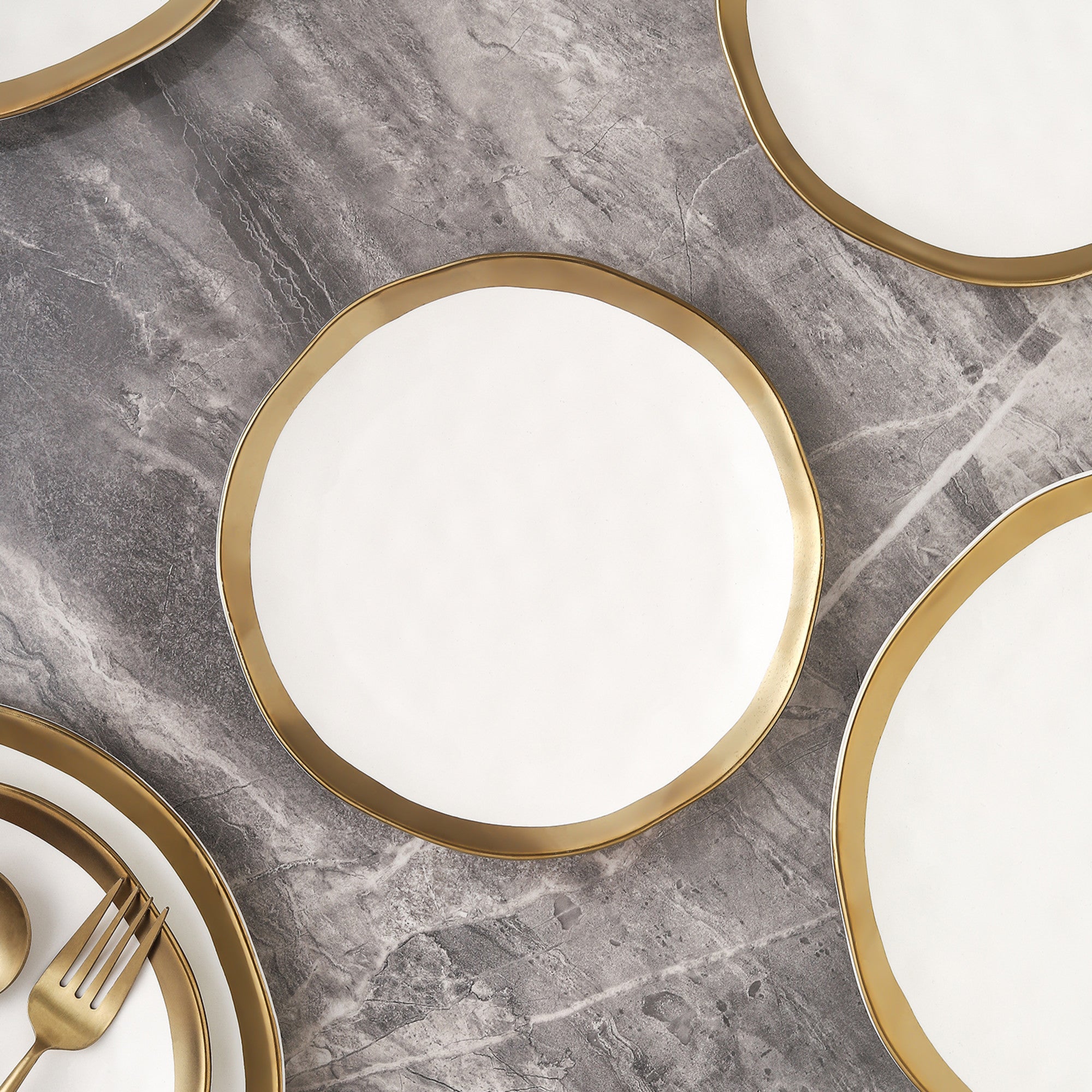 Florian Porcelain Salad Plate - Elegant White Dinnerware for Salads, Appetizers & Desserts - Perfect for Fine Dining, Parties & Everyday Use